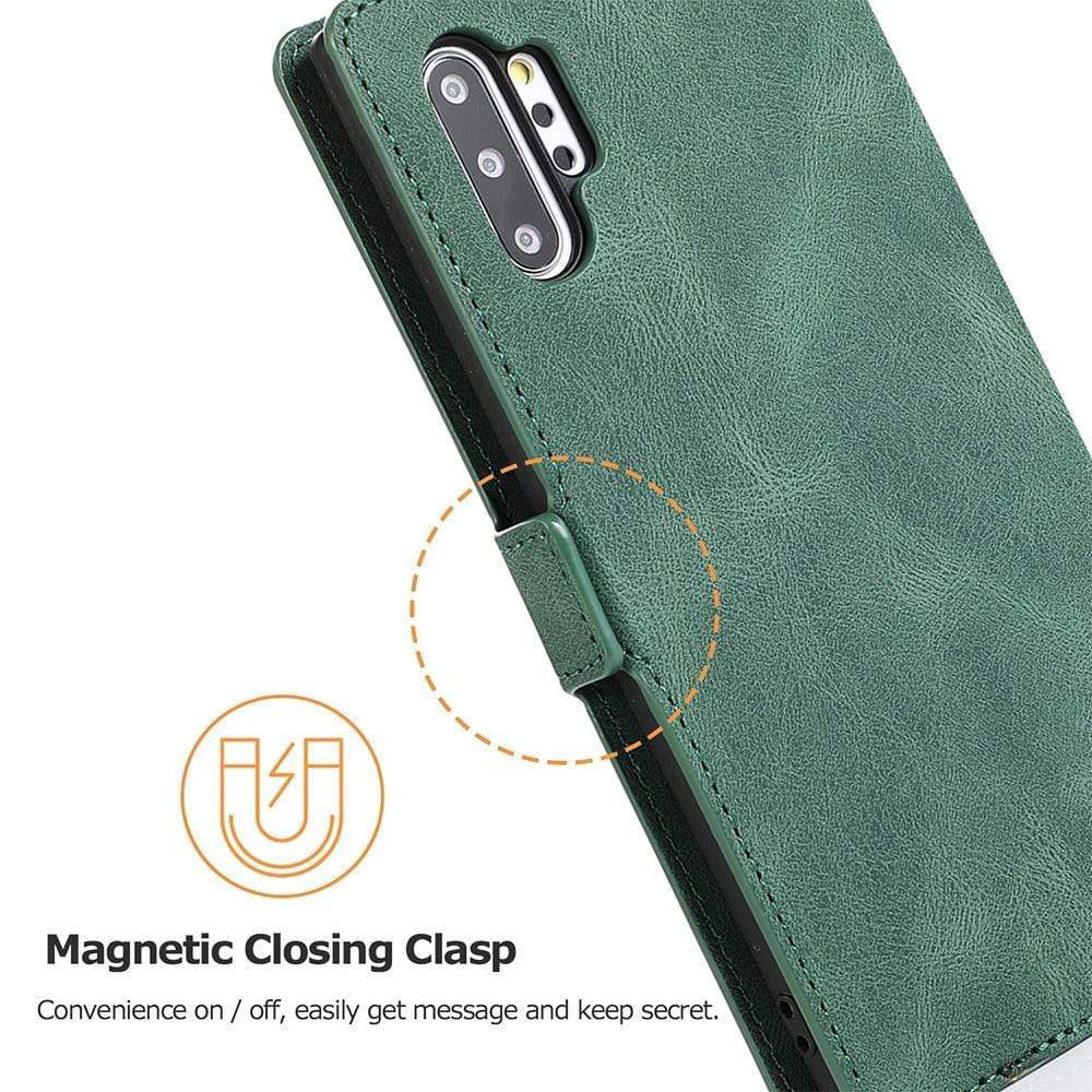 Luxuriöses magnetisches Flip-Wallet-Case für Samsung Galaxy