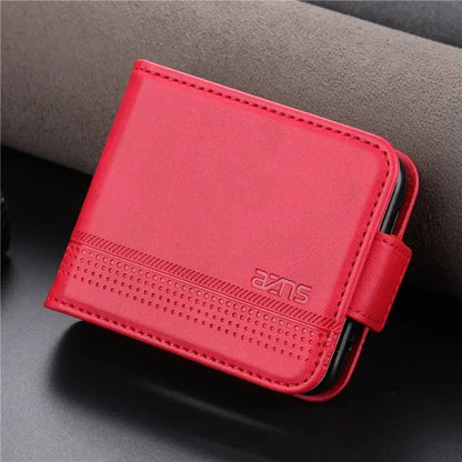 Magnetische Leder Samsung Z Flip Brieftasche Hülle