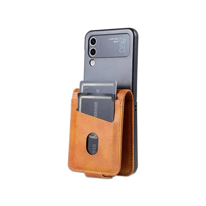 Magnetische Leder Samsung Z Flip Brieftasche Hülle
