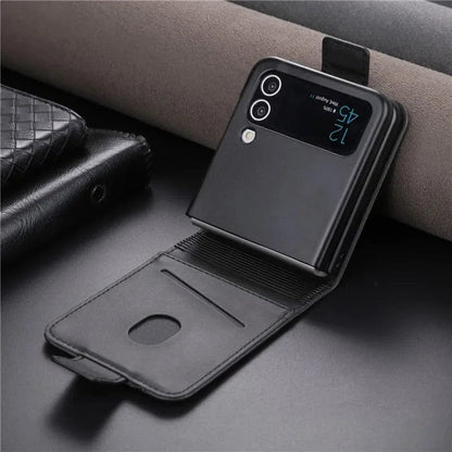 Magnetische Leder Samsung Z Flip Brieftasche Hülle