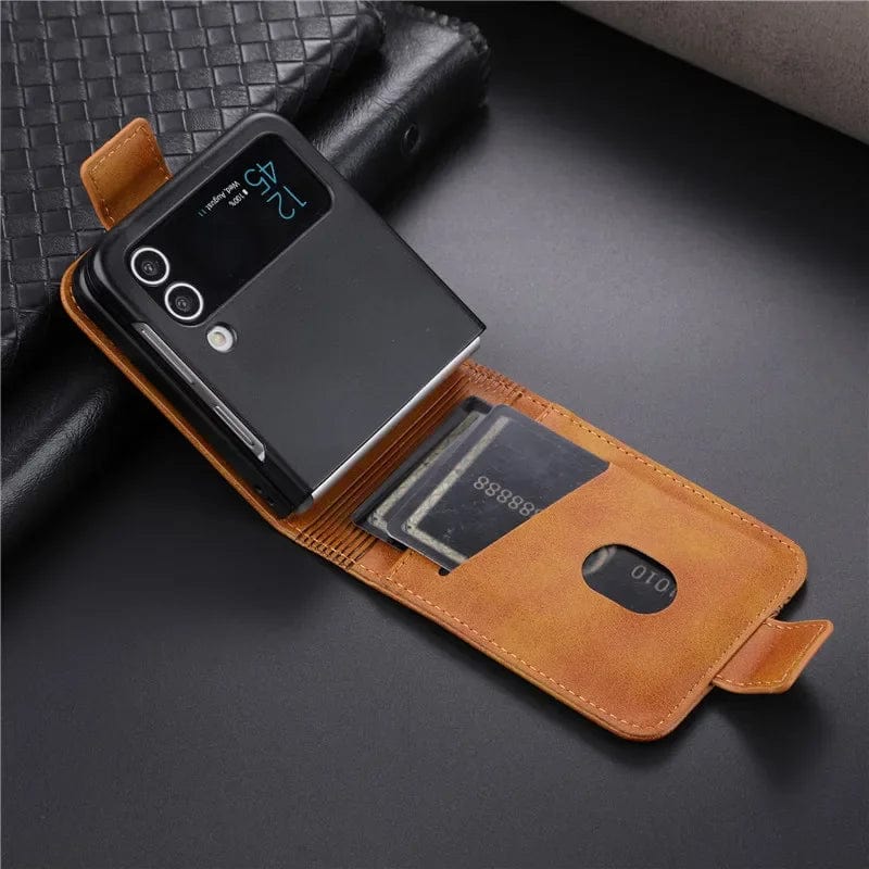 Magnetische Leder Samsung Z Flip Brieftasche Hülle