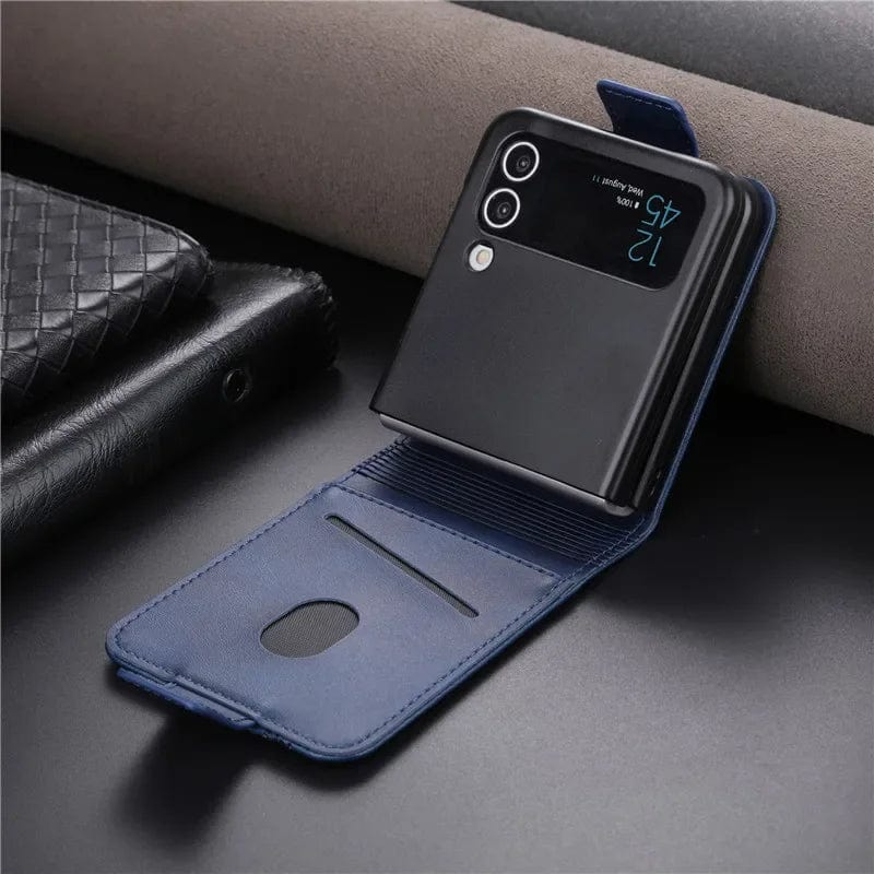 Magnetische Leder Samsung Z Flip Brieftasche Hülle