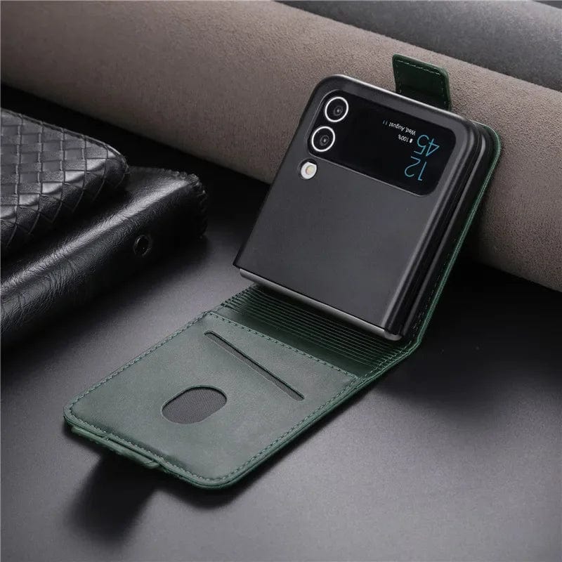 Magnetische Leder Samsung Z Flip Brieftasche Hülle