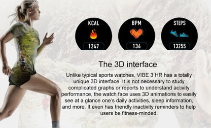 Taktische Smartwatch wasserdicht 50 m – Fitnessuhr mit Herzfrequenz, Schlafanalyse &amp; 3D-Tracking