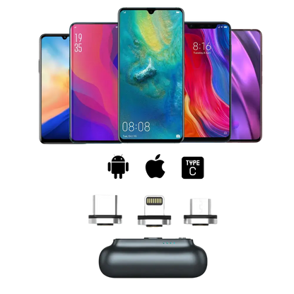 Mini-Powerbank mit Austauschbaren Anschlüssen