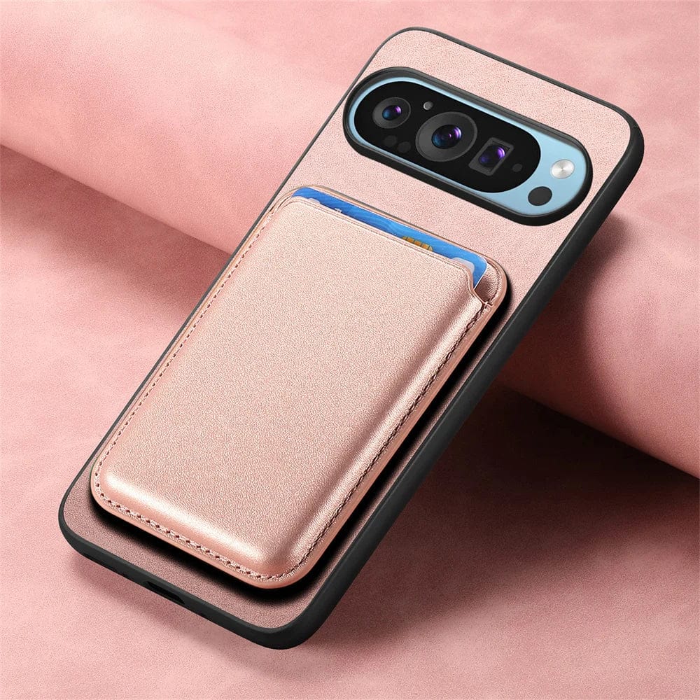 Magnetische abnehmbare Google Pixel Leder Geldbörse Tasche