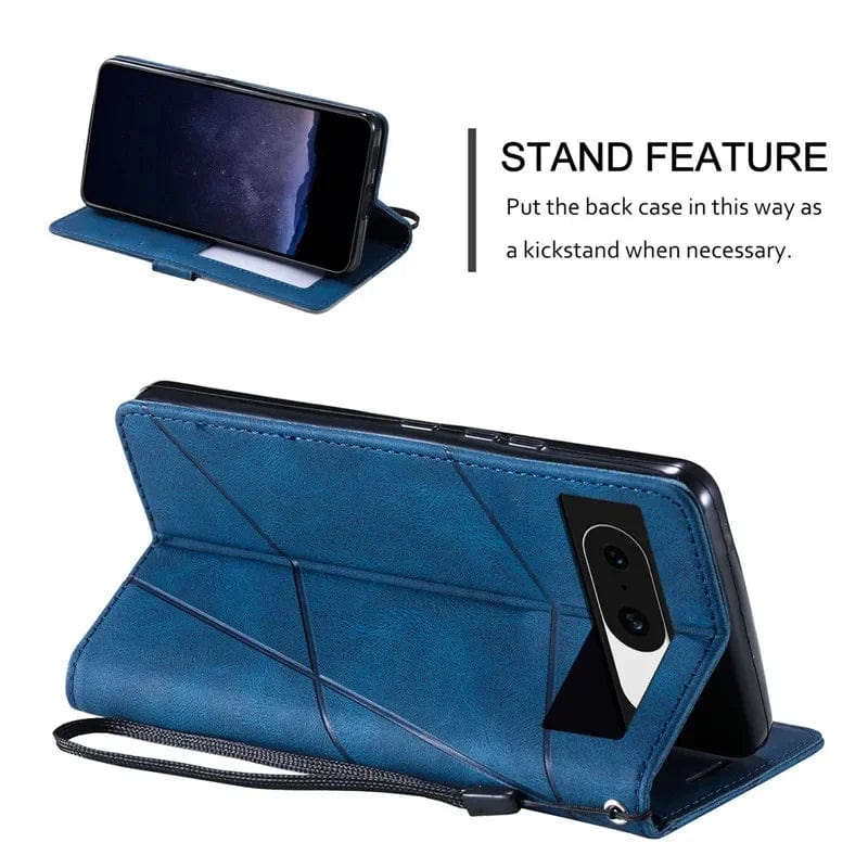 Magnetischen Leder Google Pixel Flip Cover Brieftasche Hülle
