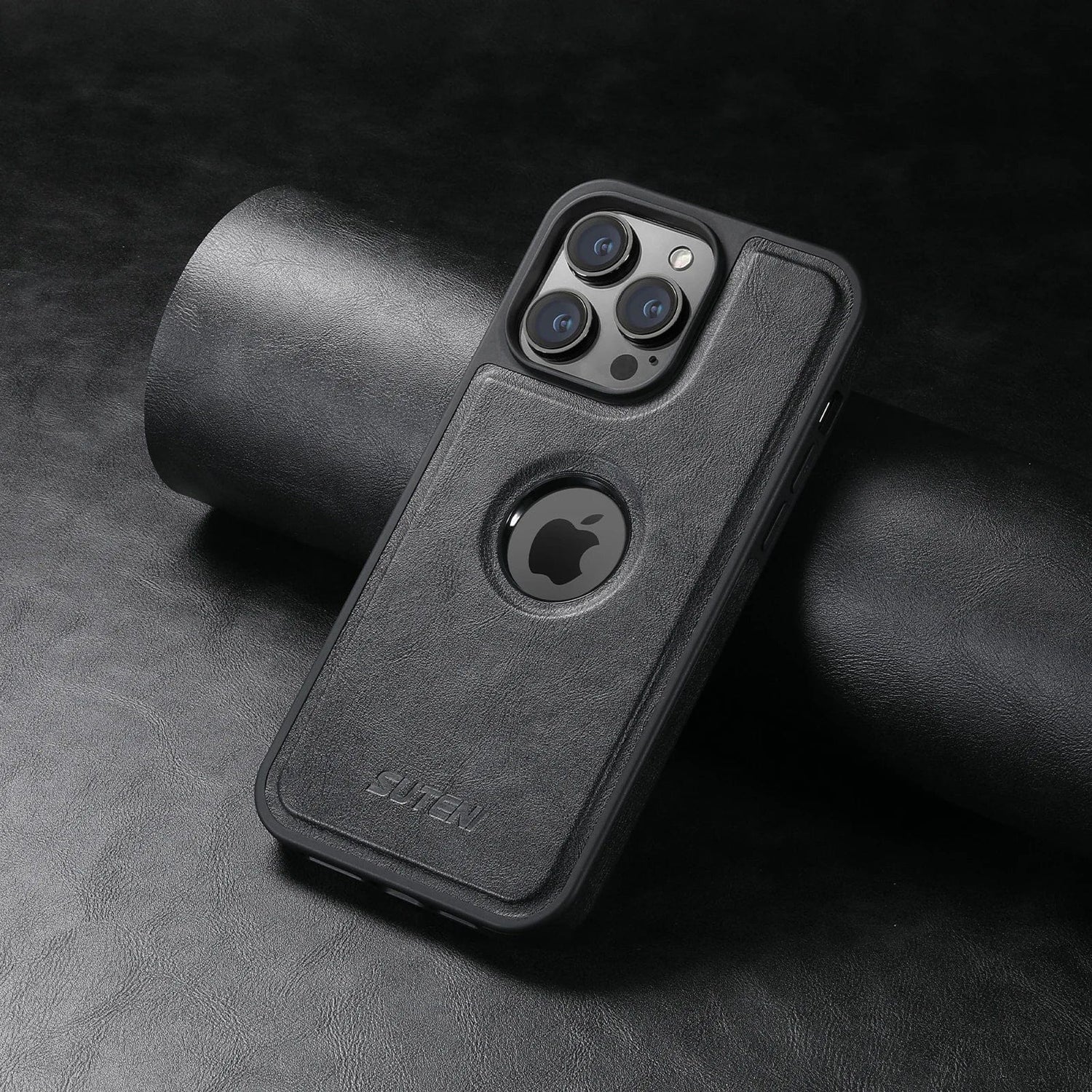 Magnetische MagSafe iPhone Leder Wireless Charging Case