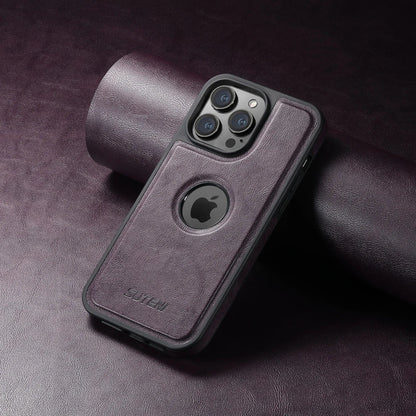 Magnetische MagSafe iPhone Leder Wireless Charging Case