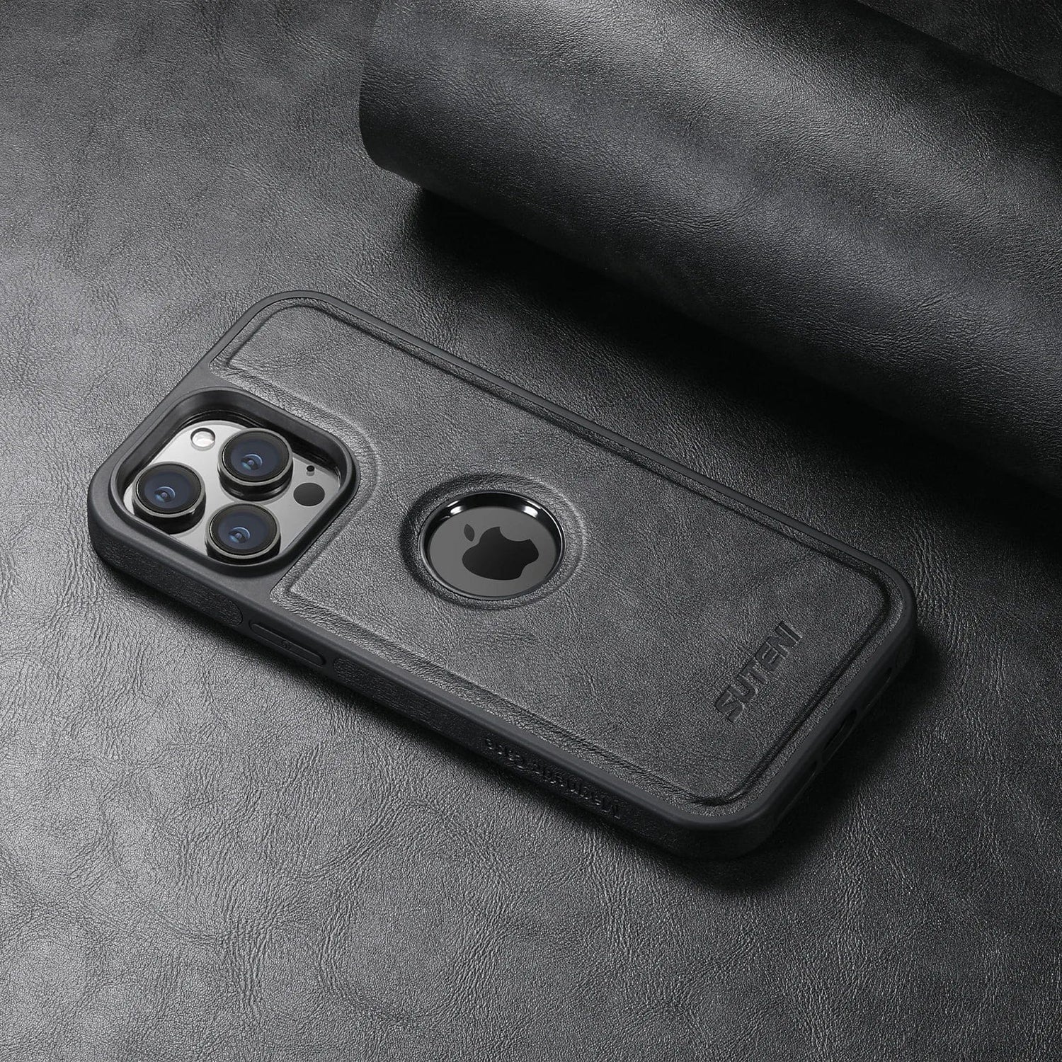 Magnetische MagSafe iPhone Leder Wireless Charging Case