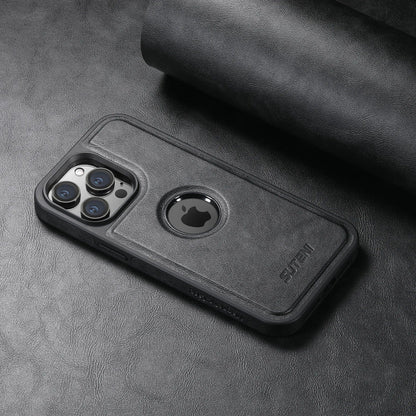 Magnetische MagSafe iPhone Leder Wireless Charging Case