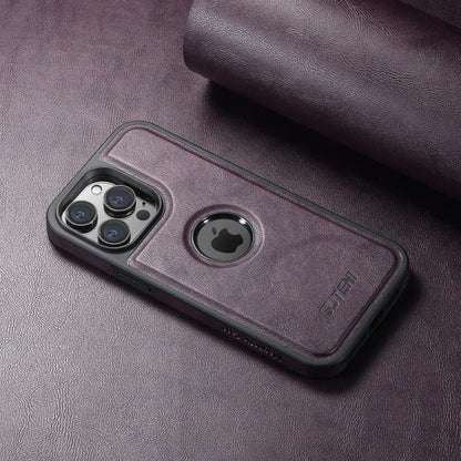 Magnetische MagSafe iPhone Leder Wireless Charging Case
