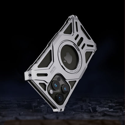 Magnetisches Metallgehäuse mit Standfuß für iPhone