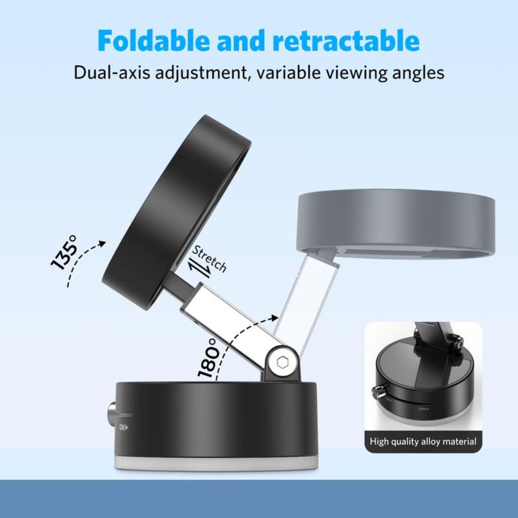 Magnetische Handyhalterung mit Vakuumsaugnapf