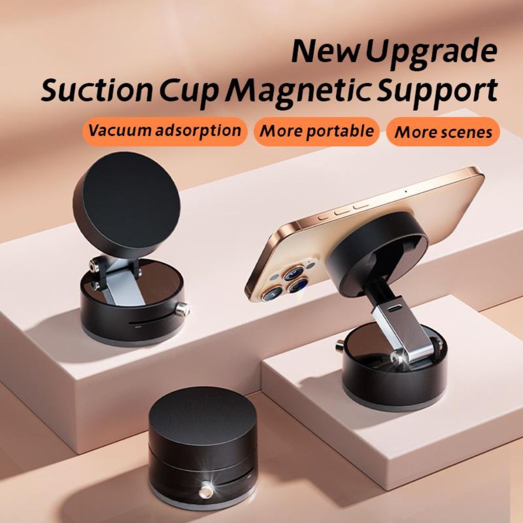 Magnetische Handyhalterung mit Vakuumsaugnapf