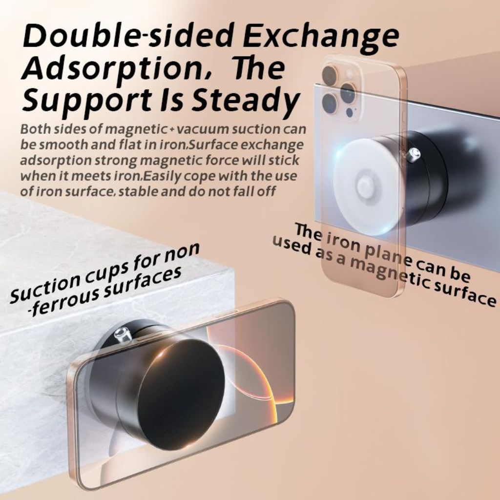 Magnetische Handyhalterung mit Vakuumsaugnapf