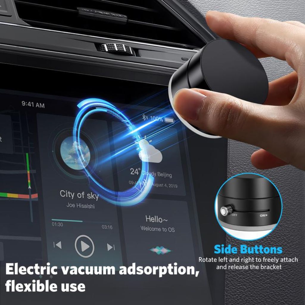Magnetische Handyhalterung mit Vakuumsaugnapf