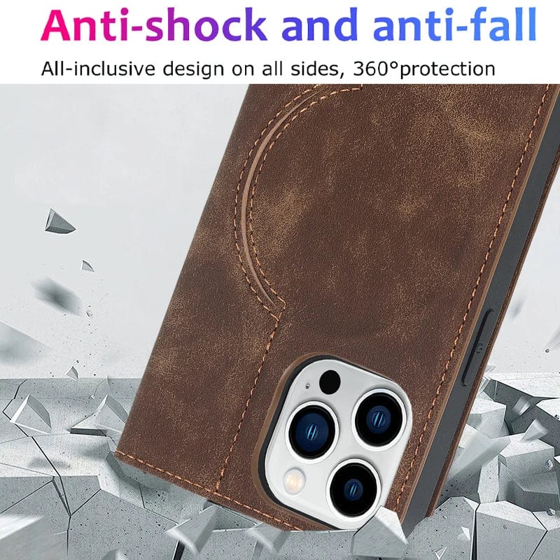 MagSafe iPhone Wallet Case | RFID Leder Magnetkartenhalter Luxushülle