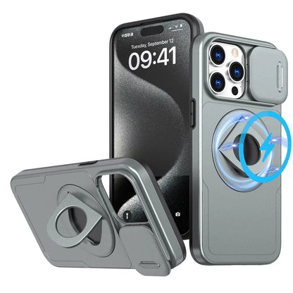 MagSafe iPhone Ring Halter Case mit Kameraschieber-Schutz