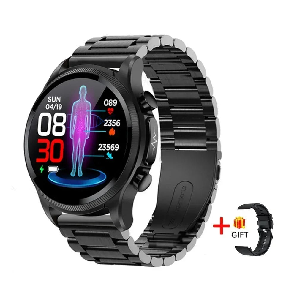 Vitalfit Blutzuckeruhr – Kontinuierliche Überwachung zur Diabeteskontrolle mit ECG-Band umfasst