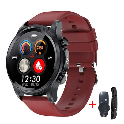 Vitalfit Blutzuckeruhr – Kontinuierliche Überwachung zur Diabeteskontrolle mit ECG-Band umfasst