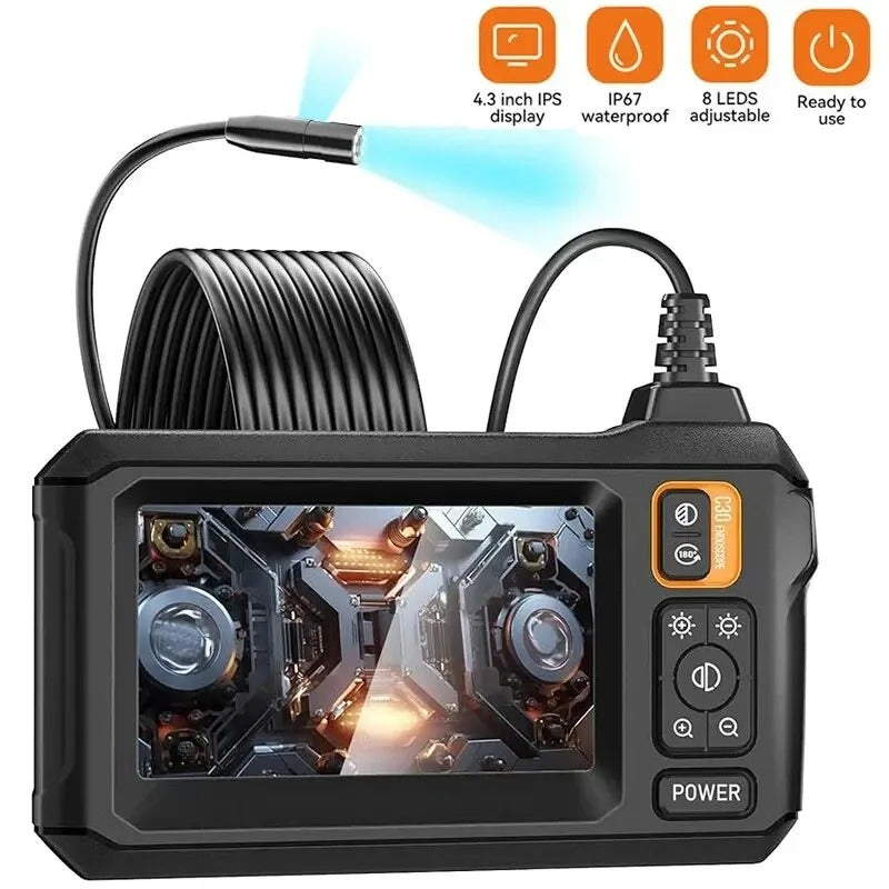 Industrielle 1080P HD Endoskop Inspektionskamera mit 4,3-Zoll