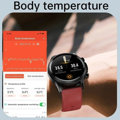 Vitalfit Blutzuckeruhr – Kontinuierliche Überwachung zur Diabeteskontrolle mit ECG-Band umfasst