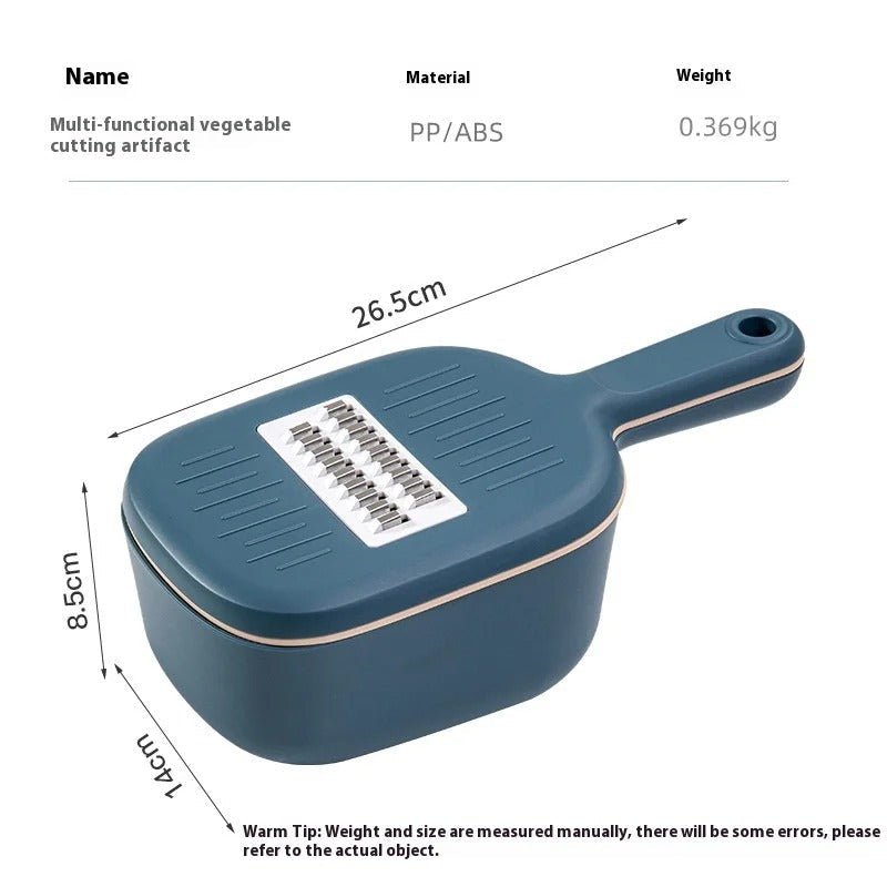 Multifunktionaler Gemüseschneider mit 6 Klingen