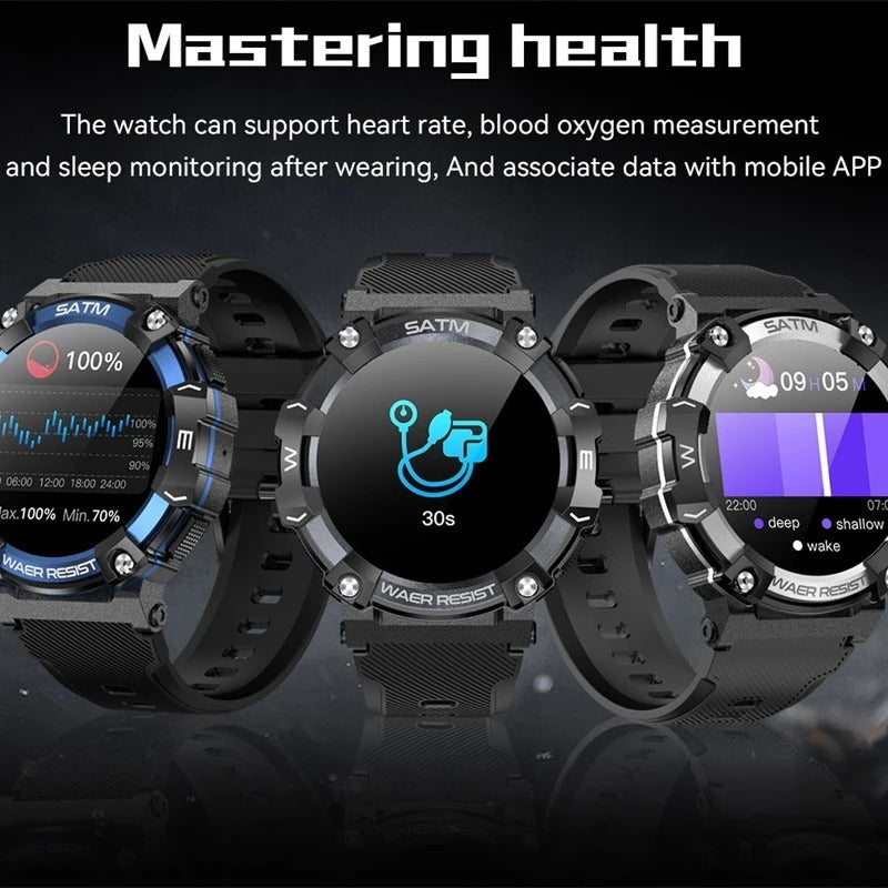 Titan PG Tactical Smartwatch – Robustes Militärdesign, wasserdicht, Herzmonitor und militärische Haltbarkeit