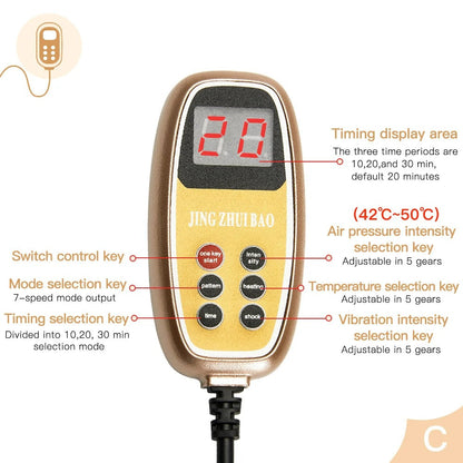 Nackenstrecker-Massagegerät mit Vibe-Technologie, Wärmetherapie &amp; kabellos