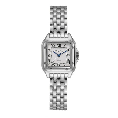 Luxus Legierung Damen Uhr - Gold oder Silber Gehäuse &amp; Armband Elegantes Römisches Design