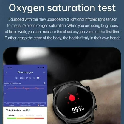 Vitalfit Blutzuckeruhr – Kontinuierliche Überwachung zur Diabeteskontrolle mit ECG-Band umfasst