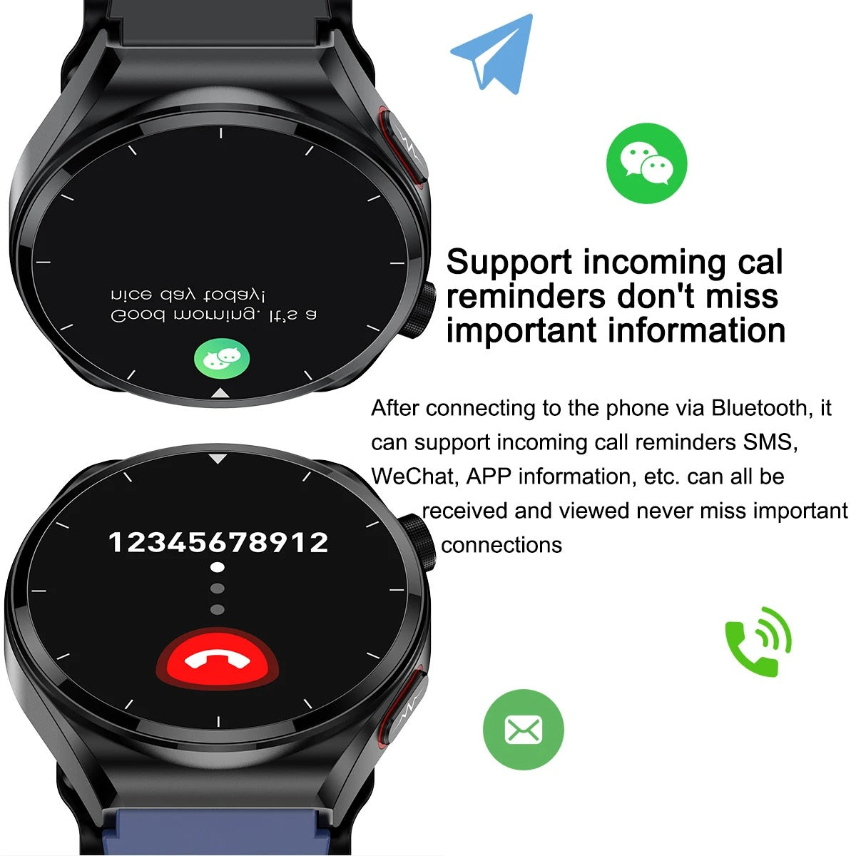 Luftpumpe Smartwatch | Hochpräziser Blutdruck- &amp; Herzfrequenzmonitor