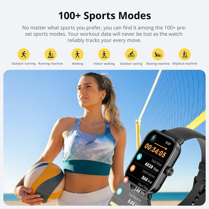 Smartwatch mit Gesundheitsüberwachung &amp; langlebigem Design für den täglichen Gebrauch - nahtlose ganztägige Konnektivität