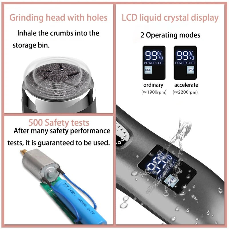 Professioneller Elektrischer Fußhärteentferner – Entfernen Sie Hornhaut und raue Haut mühelos