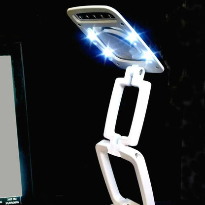 Vollseiten-Vergrößerungsglas mit Licht &amp; Ständer | Lesehilfe für Senioren