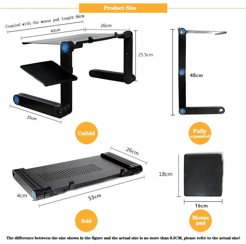 Verstellbarer Laptop-Ständer für Sofa &amp; Bett | Bequemer Arbeitsplatz