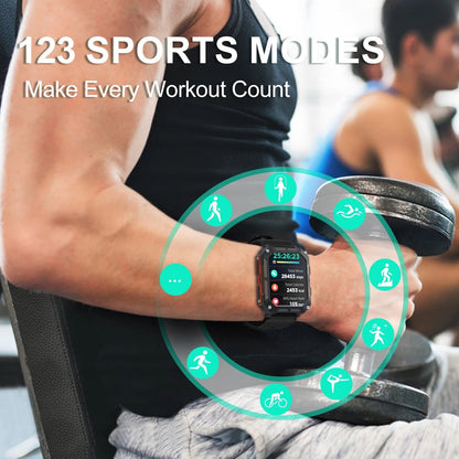 Herren Smartwatch – Digitale Uhr mit Fitness-Tracking, wasserdichtem Gehäuse und langer Akkulaufzeit für Arbeit und Fitness