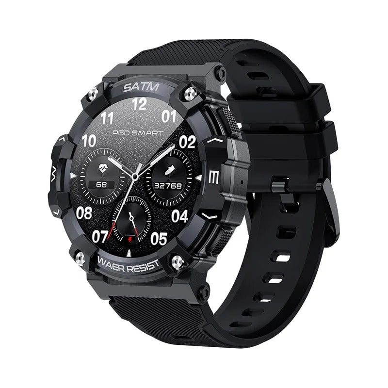 Titan PG Tactical Smartwatch – Robustes Militärdesign, wasserdicht, Herzmonitor und militärische Haltbarkeit