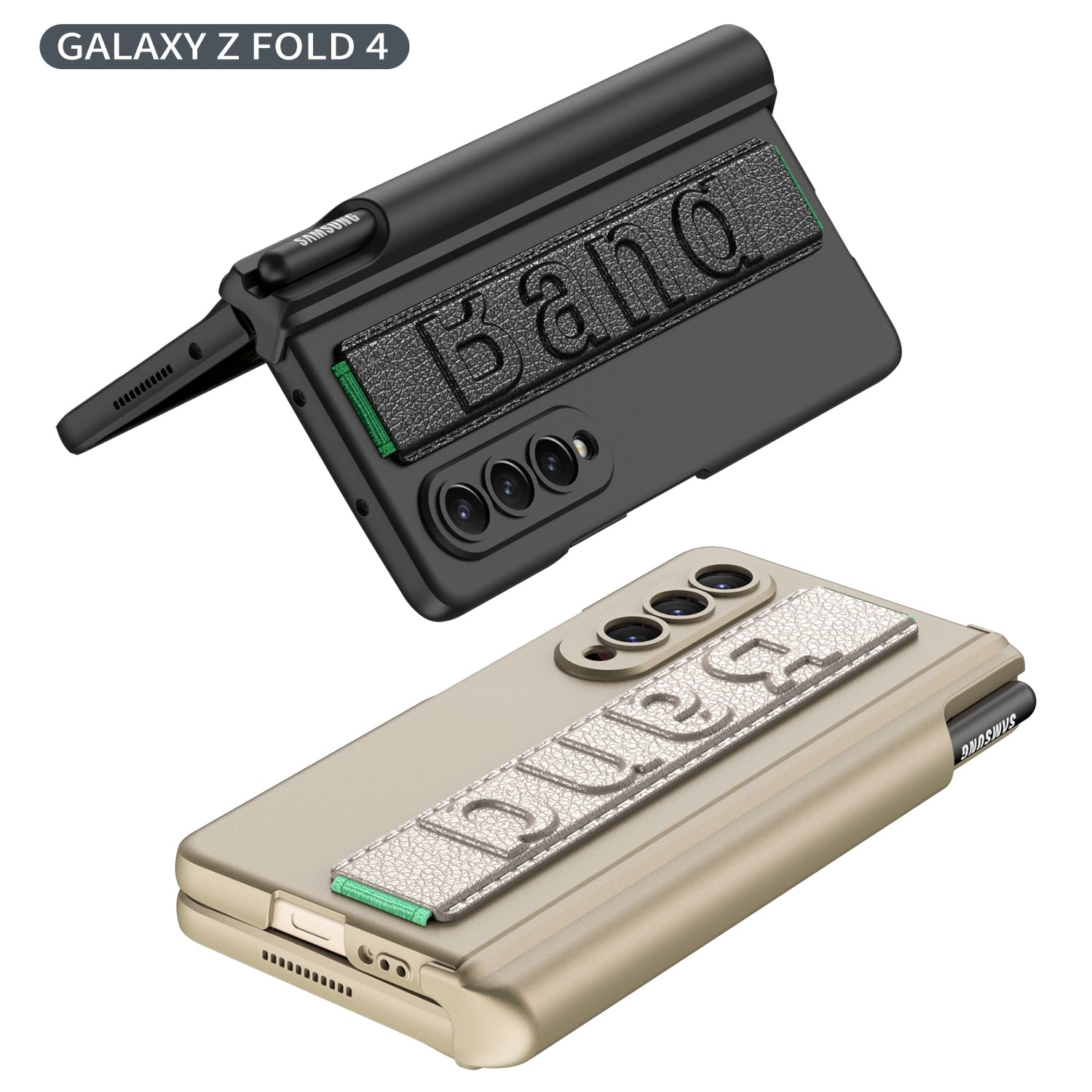 Magnetische Scharnier Handgelenk Strap Telefon Fall Für Samsung Galaxy Z Falten 4 3