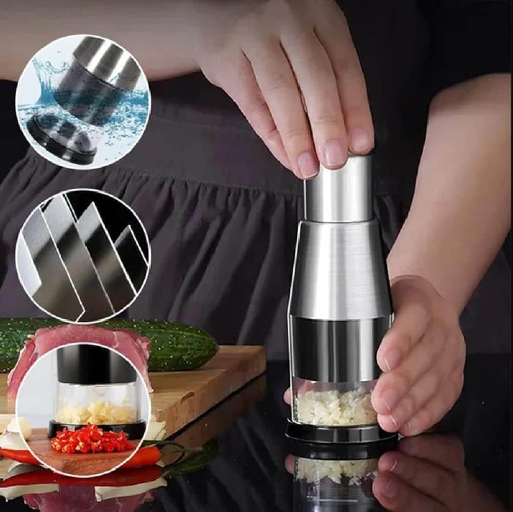 ChefChop Pro – Handbetriebenes Edelstahl-Gemüsehackmesser für schnelle, sichere und effiziente Lebensmittelvorbereitung