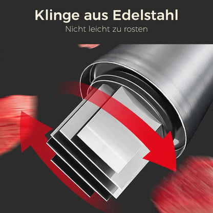 Manueller Knoblauchhacker  - Edelstahl | Vielseitig &amp; Effizient