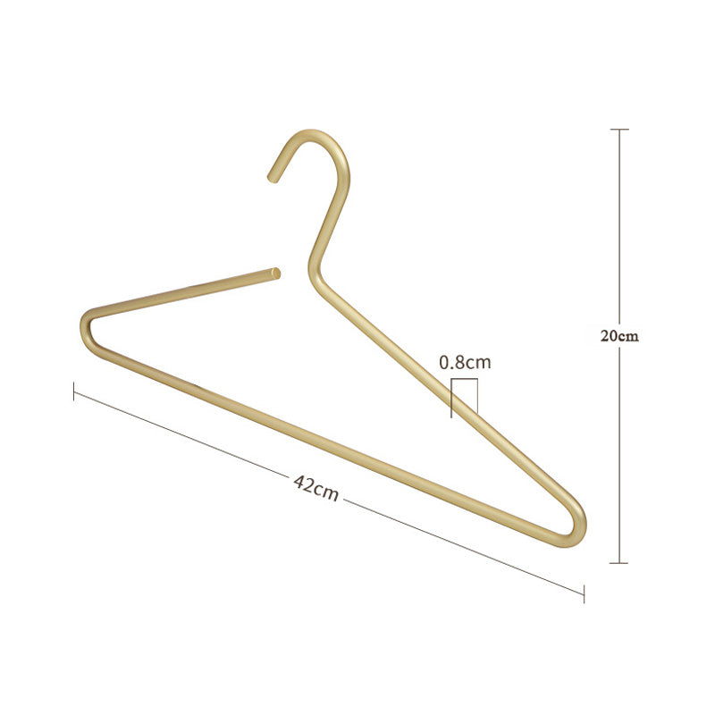 Kleiderbügel Set aus Metall - Mattgold/Silber │ Nahtlos