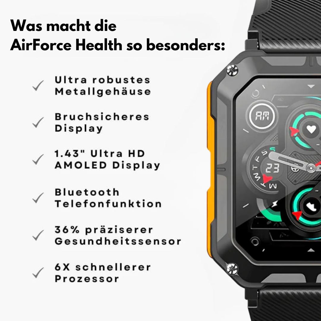 Militär-Smartwatch mit Herzfrequenzmesser