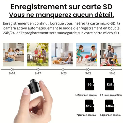 Mini-Spionagekamera Drahtlos - HD-Überwachung Sicher