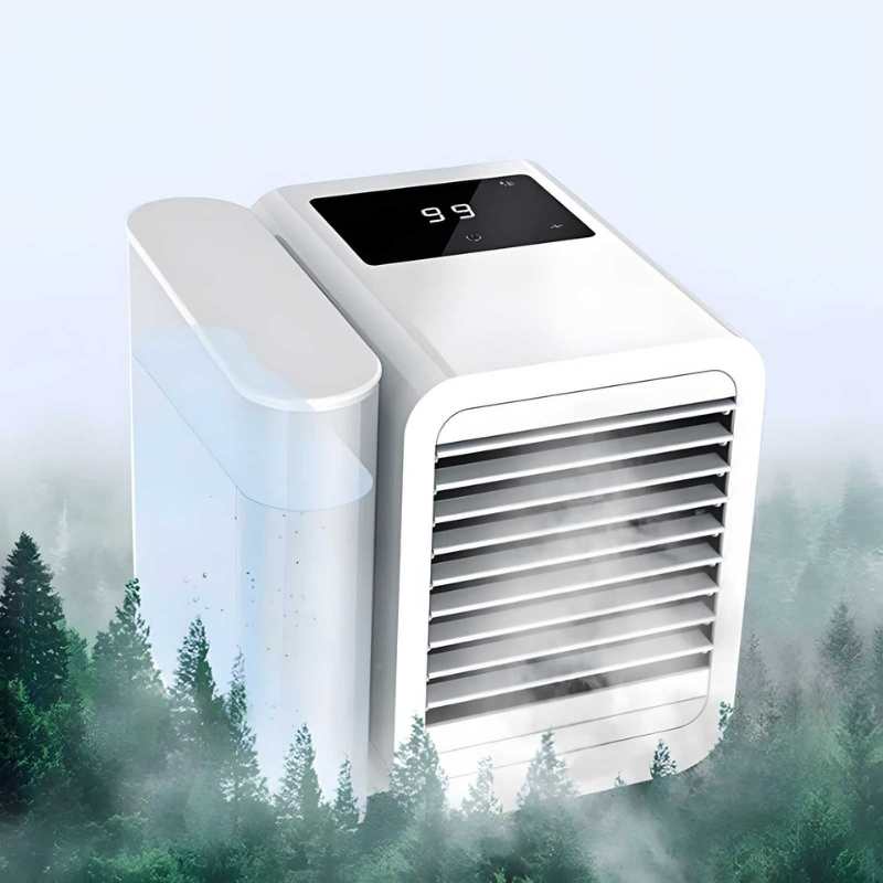 MicroCool Mini Klimaanlage Tragbarer Verdunstungskühler mit 1000ml Wassertank