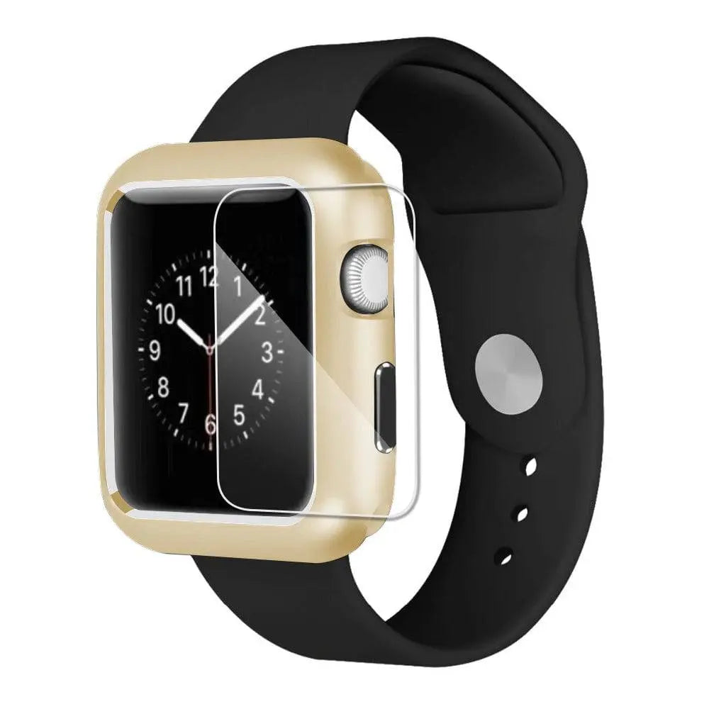 Ultimate Gold Edition Stahlgehäuse und Displayschutz für die Apple Watch