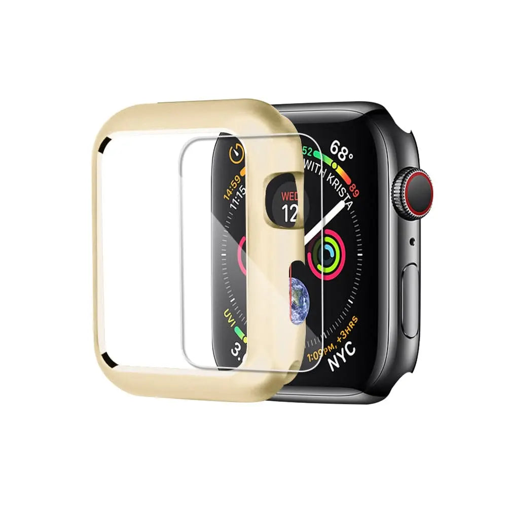 Ultimate Gold Edition Stahlgehäuse und Displayschutz für die Apple Watch