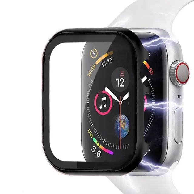 Spartanisches Edelstahlgehäuse für die Apple Watch Series 5, verstärkter Displayschutz aus gehärtetem Glas