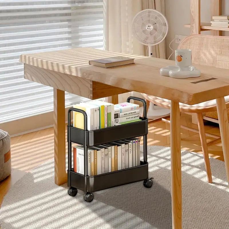 Rollit Bücherwagen - Mobil &amp; Kompakt | Räder &amp; Stifthalter